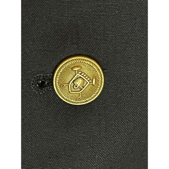 Chaps Ralph Lauren Navy Blue Wool Blazer Gold Buttons Men's Classic‎ 42/XL EUC - Picture 3 of 10